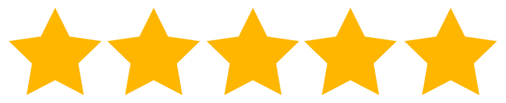 Note de 5 étoiles sur Google